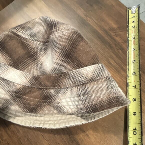 3 Bucket Hat Bundle Blue Beige Brown Plaid Butterfly L/XL - Picture 14 of 14